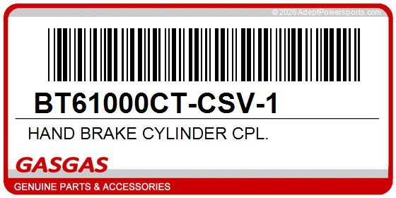 GasGas BT61000CT-CSV-1 Hand Brake Cylinder Cpl.