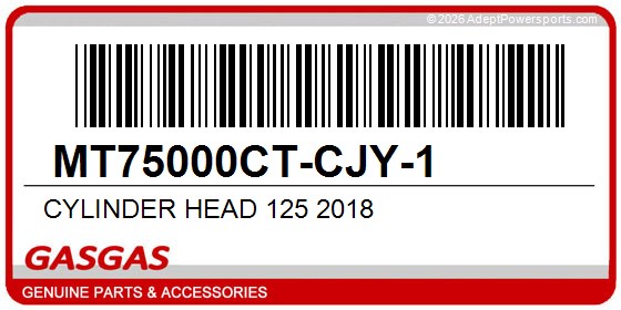 GasGas MT75000CT-CJY-1 Cylinder Head 125 2018