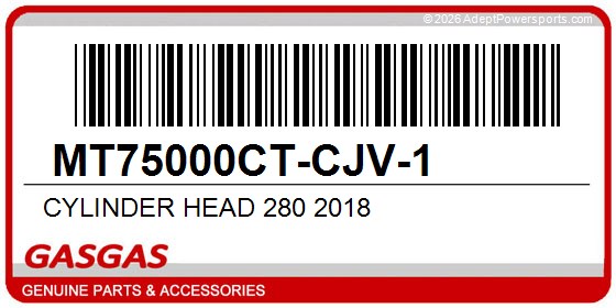 GasGas MT75000CT-CJV-1 Cylinder Head 280 2018
