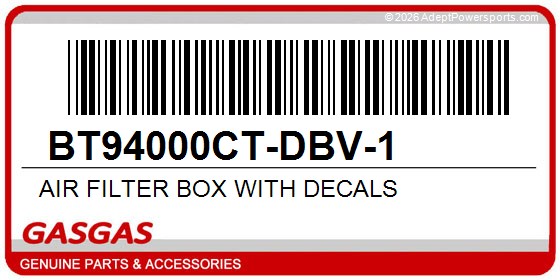 GasGas BT94000CT-DBV-1 Air Filter Box With Decals