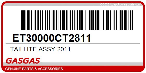 GasGas ET30000CT2811 Taillite Assy 2011
