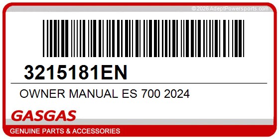 GasGas 3215181EN Owner Manual Es 700 2024