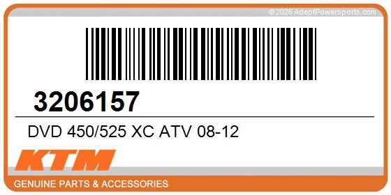 KTM 3206157 Dvd 450/525 Xc Atv 08-12