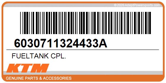 KTM 6030711324433A Fueltank Cpl.