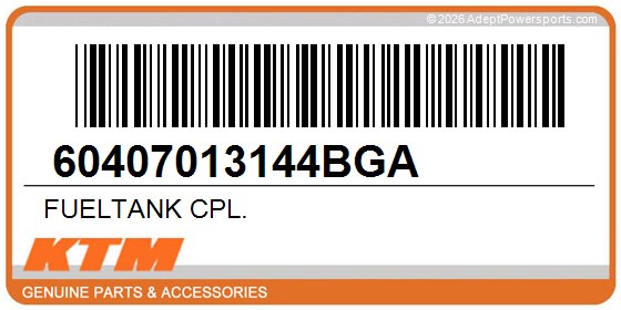 KTM 60407013144BGA Fueltank Cpl.