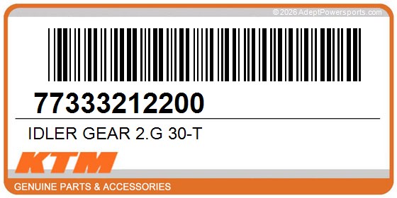 KTM 77333212200 Idler Gear 2.G 30-T