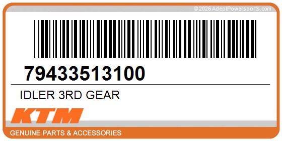 KTM 79433513100 Idler 3Rd Gear