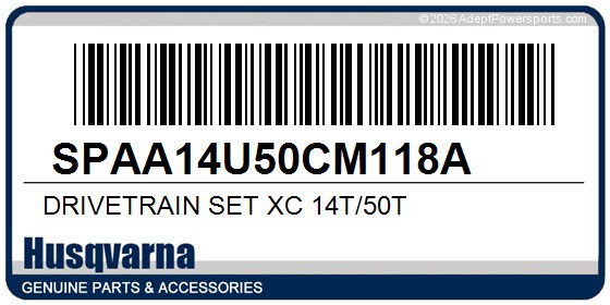 Husqvarna SPAA14U50CM118A Drivetrain Set Xc 14T/50T
