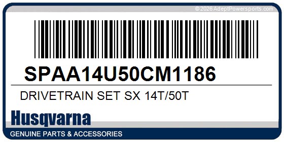 Husqvarna SPAA14U50CM1186 Drivetrain Set Sx 14T/50T