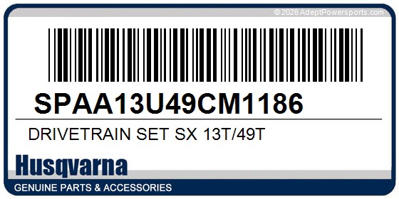 Husqvarna SPAA13U49CM1186 Drivetrain Set Sx 13T/49T