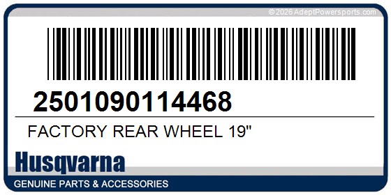 Husqvarna 2501090114468 Factory Rear Wheel 19"
