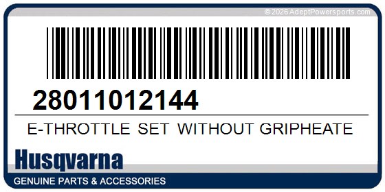 Husqvarna 28011012144 E-Throttle Set Without Gripheater