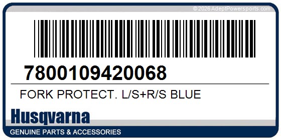 Husqvarna 7800109420068 Fork Protect. L/S+R/S Blue