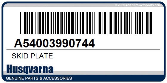 Husqvarna A54003990744 Skid Plate