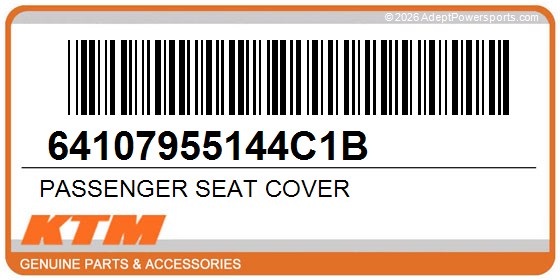 KTM 64107955144C1B Passenger Seat Cover