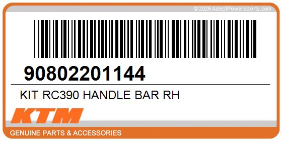 KTM 90802201144 Kit Rc390 Handle Bar Rh