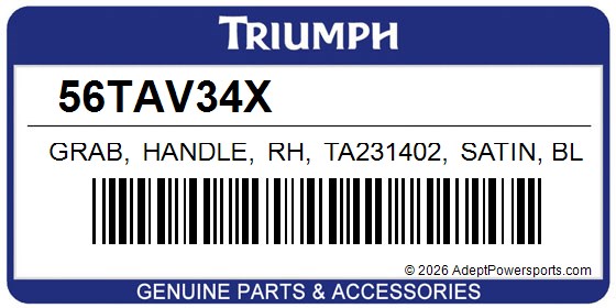 Triumph 56TAV34X Grab, Handle, Rh, Ta231402, Satin, Blk