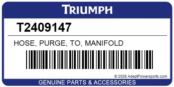 Triumph T2409147 Hose, Purge, To, Manifold