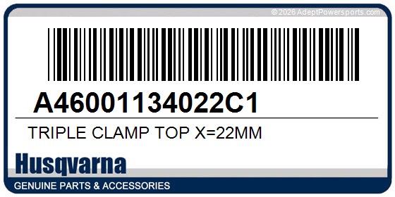 Husqvarna A46001134022C1 Triple Clamp Top X=22Mm