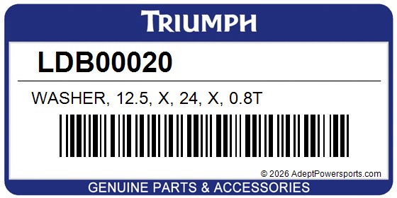 Triumph LDB00020 Washer, 12.5, X, 24, X, 0.8T