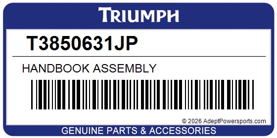 Triumph T3850631JP Handbook Assembly
