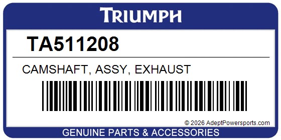 Triumph TA511208 Camshaft, Assy, Exhaust