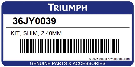 Triumph 36JY0039 Kit, Shim, 2.40Mm