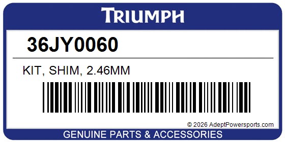 Triumph 36JY0060 Kit, Shim, 2.46Mm