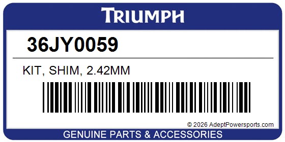 Triumph 36JY0059 Kit, Shim, 2.42Mm