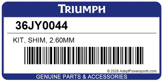 Triumph 36JY0044 Kit, Shim, 2.60Mm