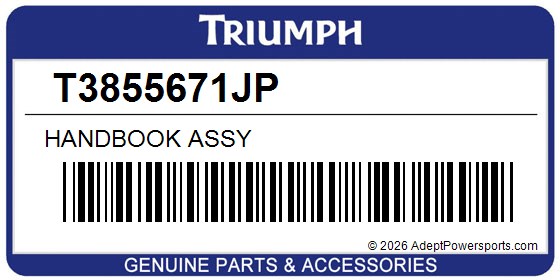Triumph T3855671JP Handbook Assy
