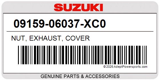 Suzuki 09159-06037-XC0 Nut, Exhaust, Cover