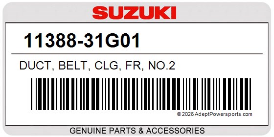 Suzuki 11388-31G01 Duct, Belt, Clg, Fr, No.2