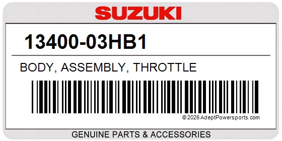Suzuki 13400-03HB1 Body, Assembly, Throttle