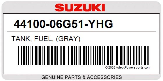 Suzuki 44100-06G51-YHG Tank, Fuel, (Gray)