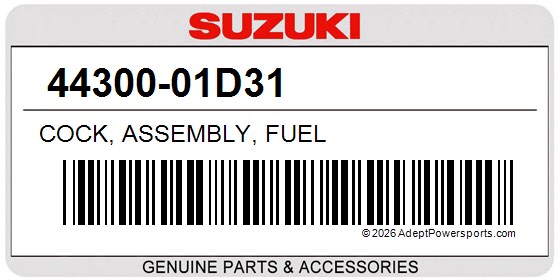Suzuki 44300-01D31 Cock, Assembly, Fuel