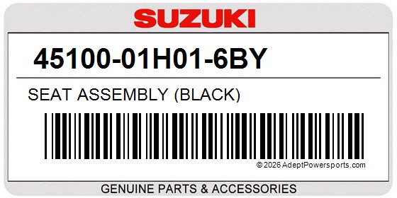 Suzuki 45100-01H01-6BY Seat Assembly (Black)