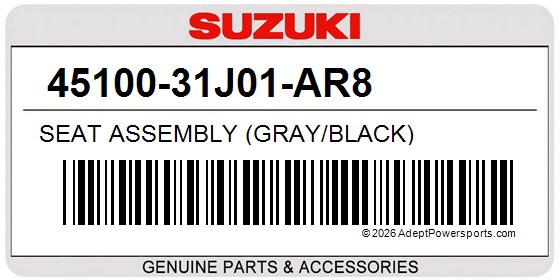 Suzuki 45100-31J01-AR8 Seat Assembly (Gray/Black)