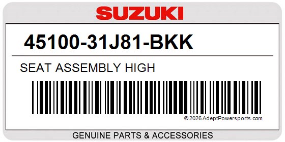 Suzuki 45100-31J81-BKK Seat Assembly High