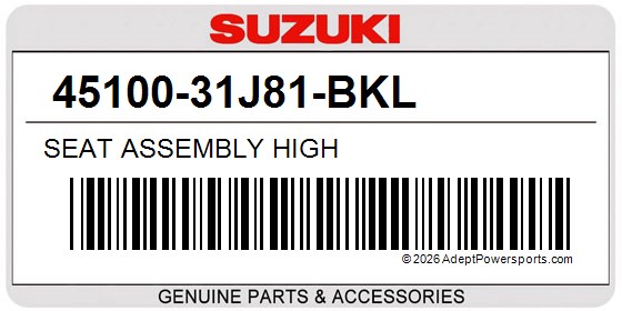 Suzuki 45100-31J81-BKL Seat Assembly High
