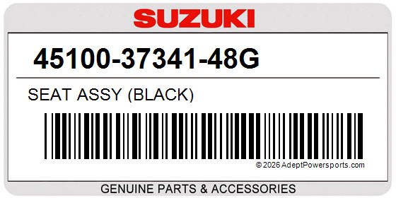 Suzuki 45100-37341-48G Seat Assy (Black)