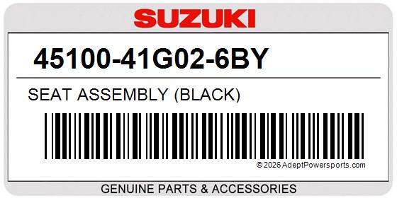 Suzuki 45100-41G02-6BY Seat Assembly (Black)
