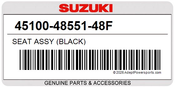 Suzuki 45100-48551-48F Seat Assy (Black)