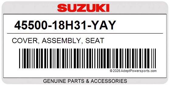 Suzuki 45500-18H31-YAY Cover, Assembly, Seat