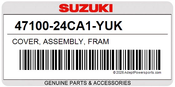 Suzuki 47100-24CA1-YUK Cover, Assembly, Fram
