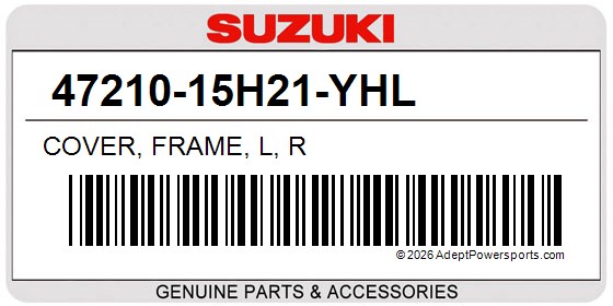 Suzuki 47210-15H21-YHL Cover, Frame, L, R