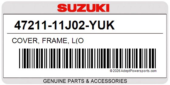 Suzuki 47211-11J02-YUK Cover, Frame, L(O