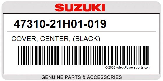 Suzuki 47310-21H01-019 Cover, Center, (Black)