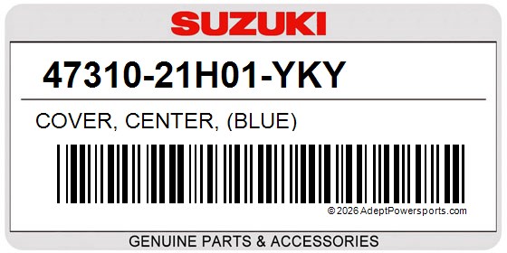 Suzuki 47310-21H01-YKY Cover, Center, (Blue)