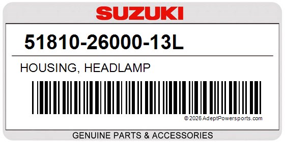 Suzuki 51810-26000-13L Housing, Headlamp